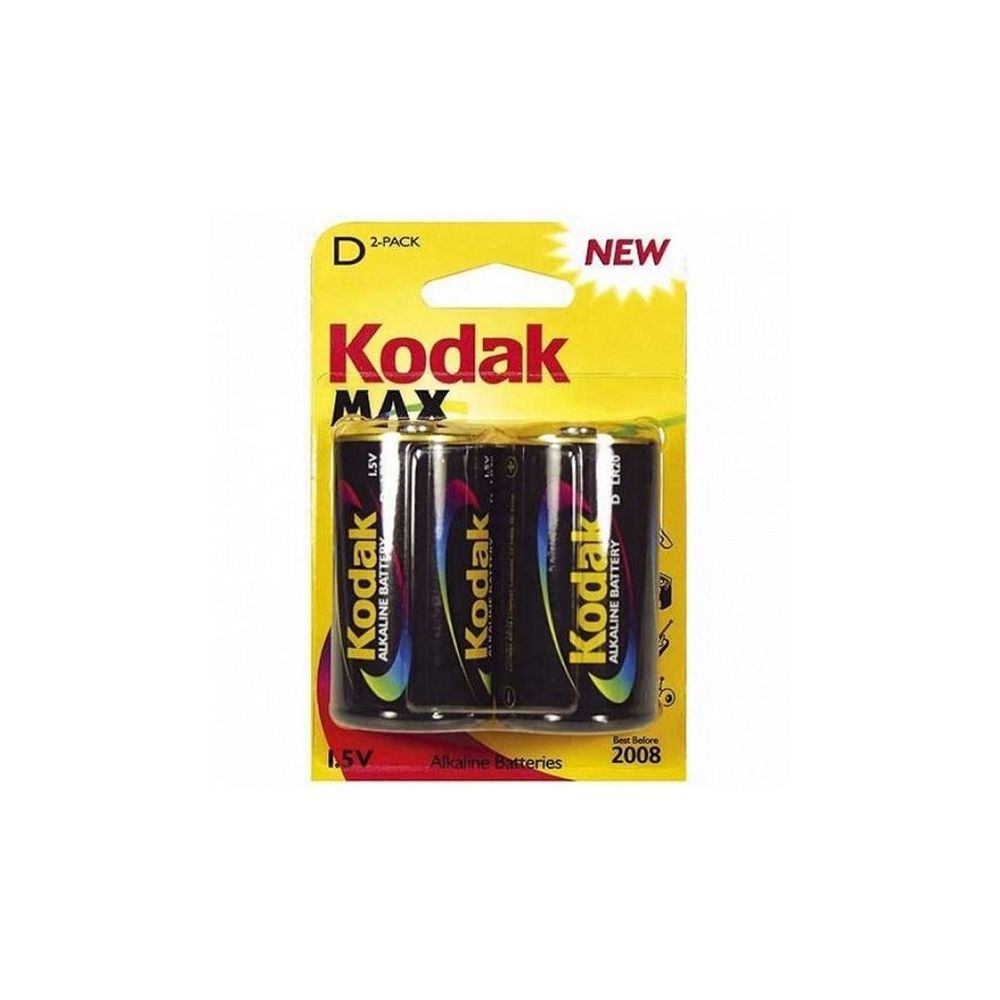 Kodak - Pile Alcaline Kodak LR20 1,5 V (2 pcs) - Piles rechargeables