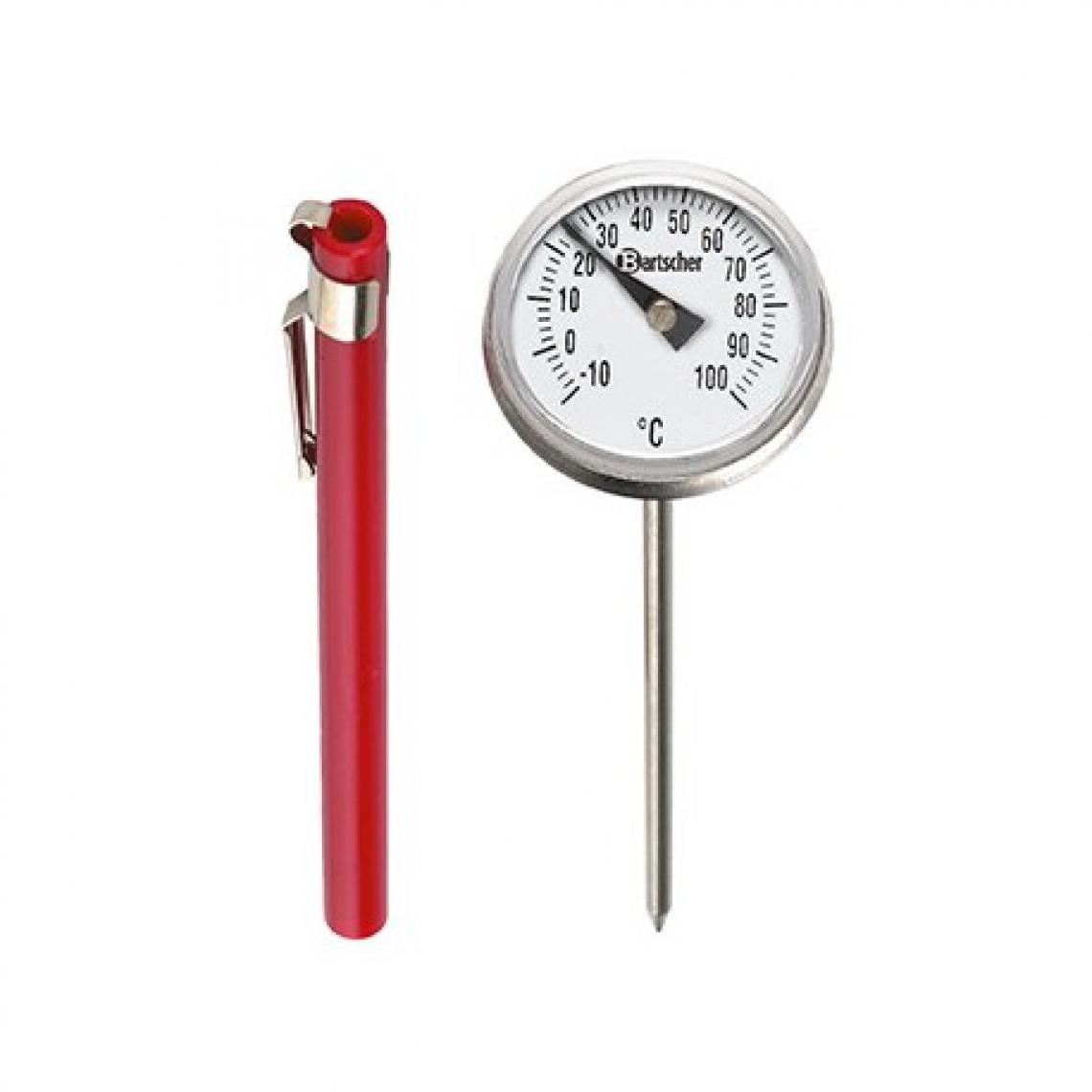 Bartscher - Thermomètre Inox Sonde de 120 mm - Bartscher - - Appareils de mesure