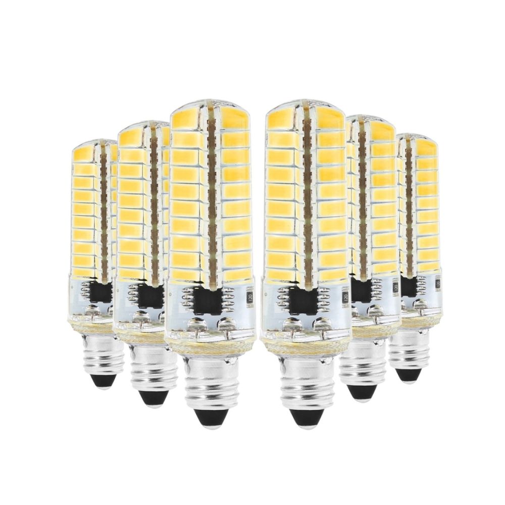 Wewoo - Ampoule LED SMD 5730 6PCS E11 5W CA 220-240V 80LEDs SMD 5730 lampe à économie d'énergie en silicone (blanc chaud) - Ampoules LED