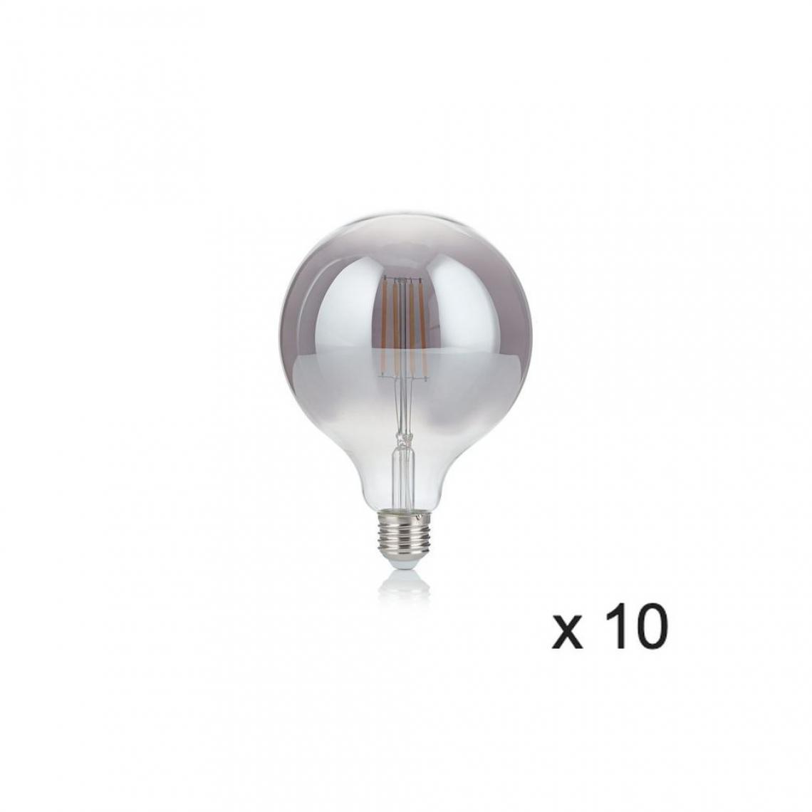 Ideal Lux - Ampoule (x10) 4W E27 Fumé D12,5 - Ampoules LED