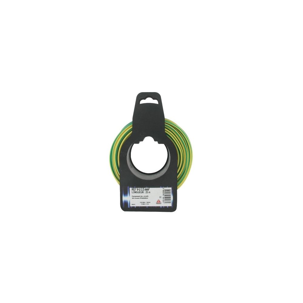 Dhome - H07 v-u 2,5 mm² ls 25 vert / jaune - Fils et câbles électriques