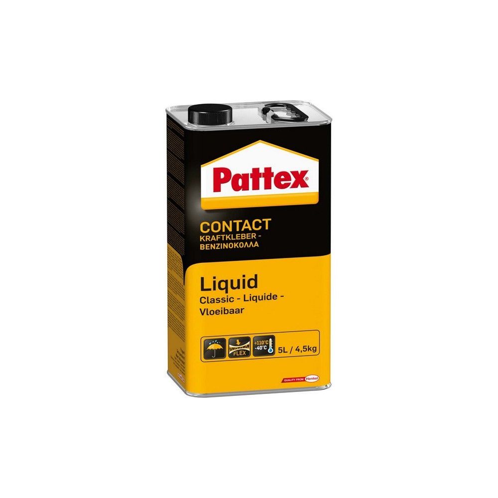 Pattex - Colle puissante Pattex Classic, Modèle : Bidon de 4,5 kg, Type PCL7W - Colle & adhésif