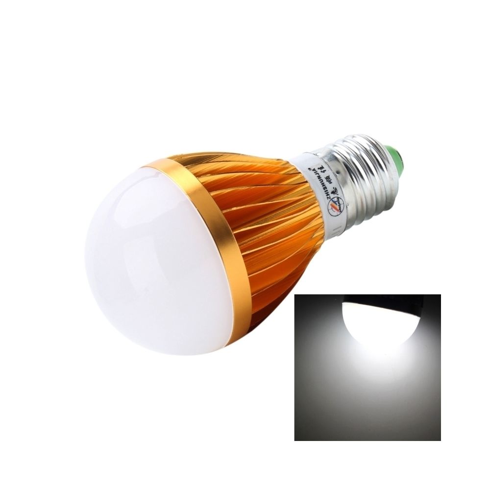 Wewoo - Ampoule or E27 12 W 24 LEDs SMD 5630 1080 LM 3000-5000 K Shell LED Ball Steep Lumières Ampoules, AC 85-265V lumière blanche - Ampoules LED