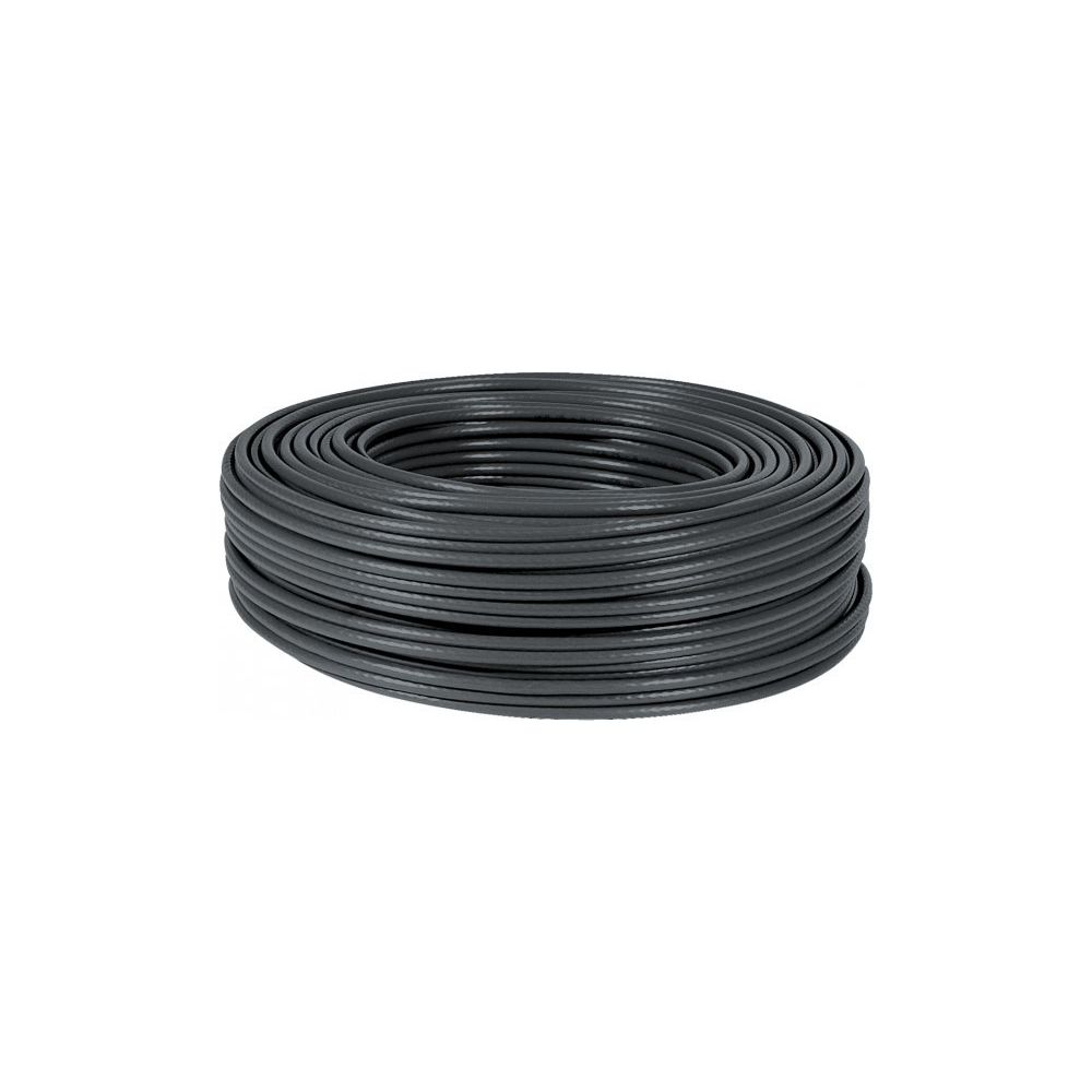 Dexlan - Dexlan cable multibrin s/ftp CAT6 noir - 100M - Fils et câbles électriques