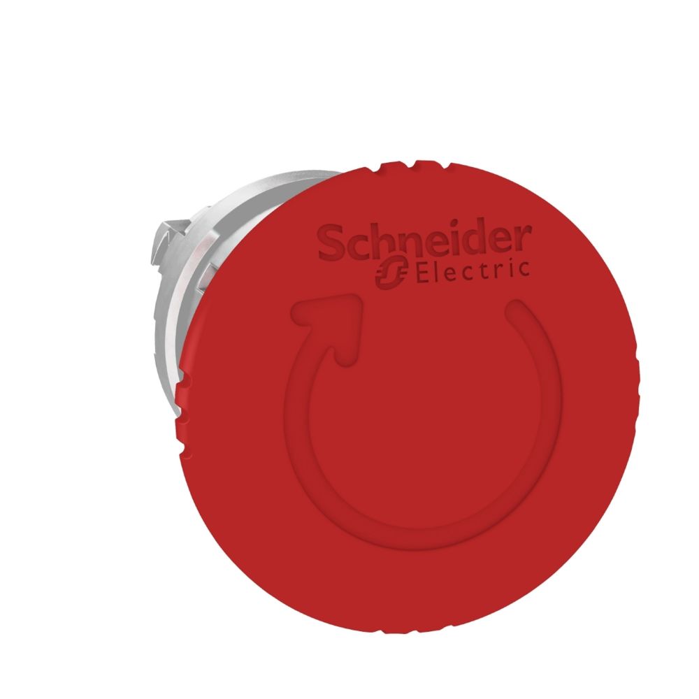 Schneider Electric - tête arrêt d'urgence - rouge - tourner pour déverouiller - d40 - schneider zb4bs844 - Autres équipements modulaires