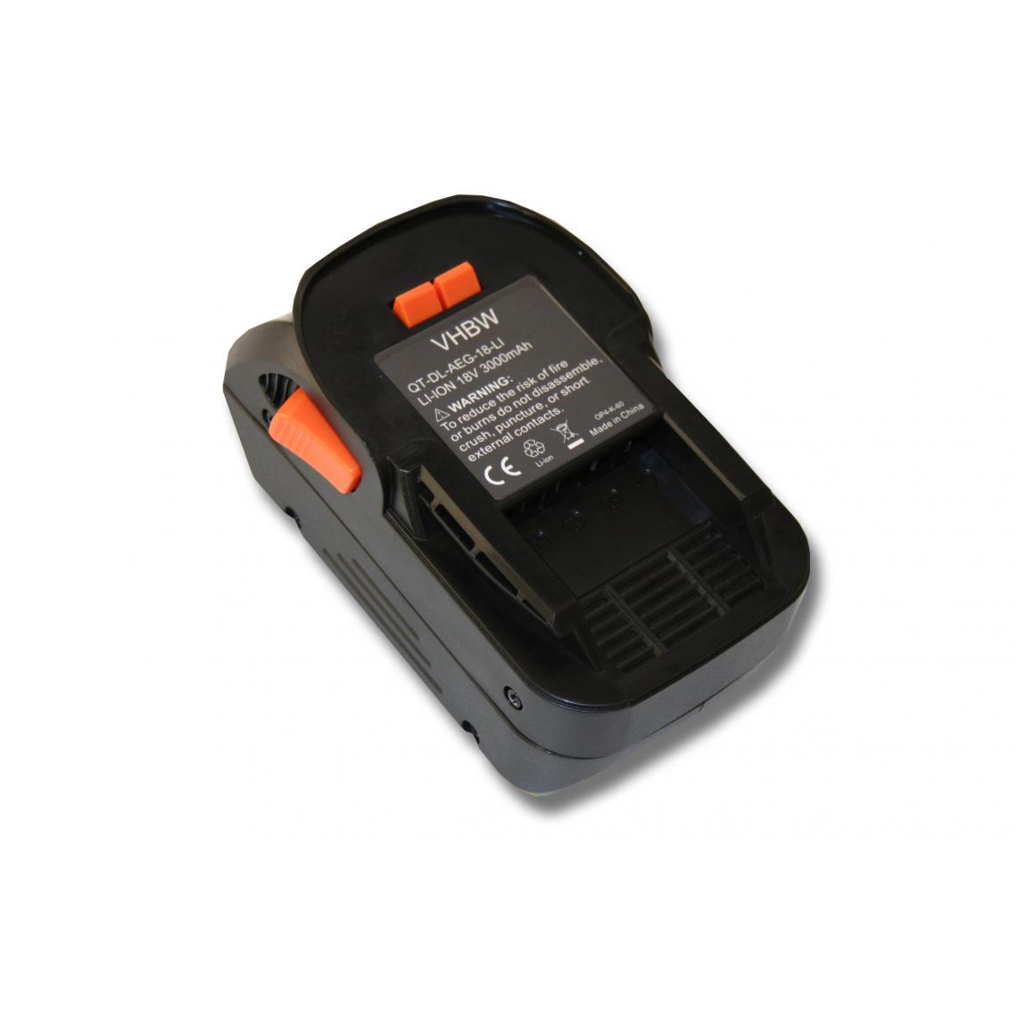 Vhbw - vhbw Batterie compatible avec AEG BS18G, BSB18G outil électrique (3000mAh Li-ion 18 V) - Accessoires vissage, perçage