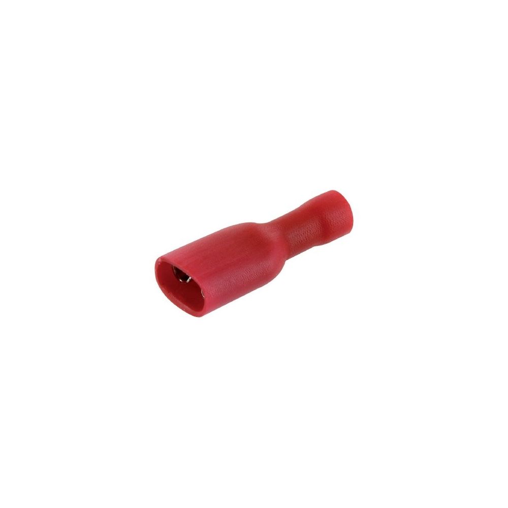 Dhome - Clip femelle entiérement isolé ls rouge 6,35 10 - Accessoires de câblage