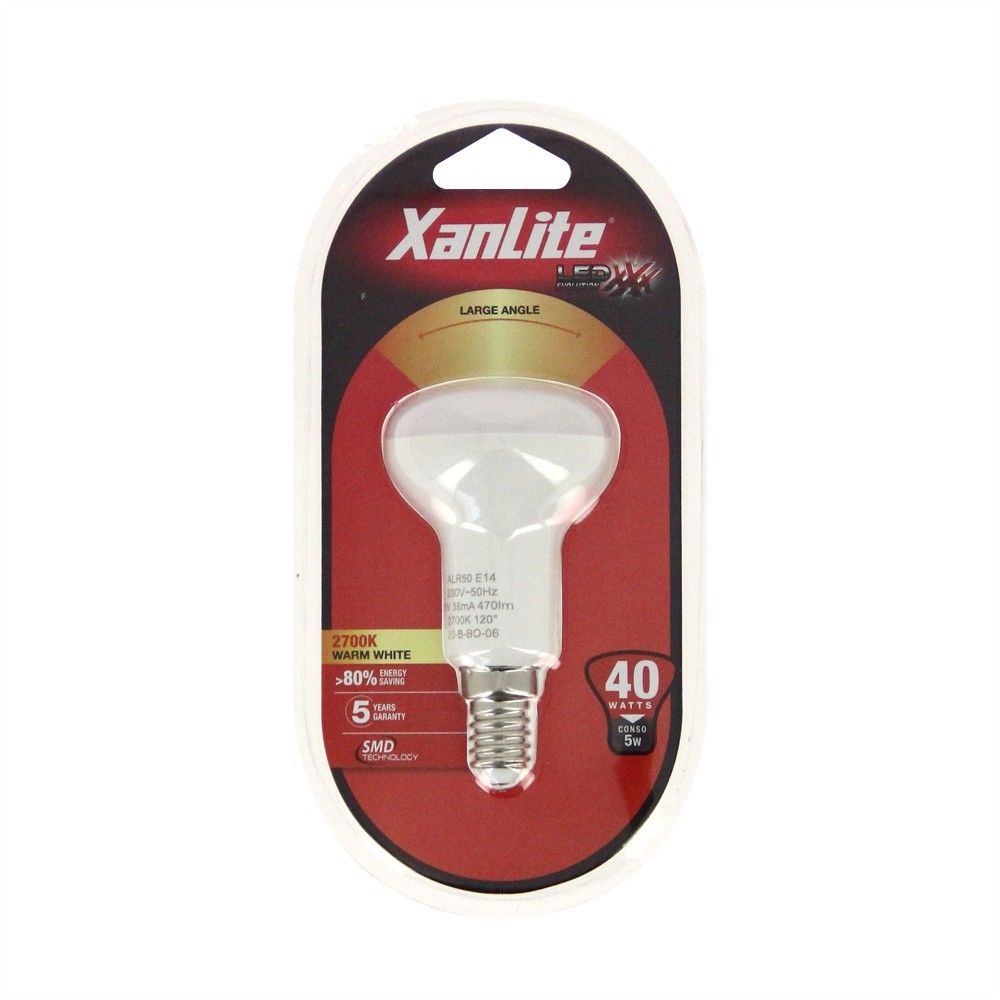 Xanlite - Ampoule LED XANLITE R50E14 40W Blanc Chaud 2700k - Ampoules LED