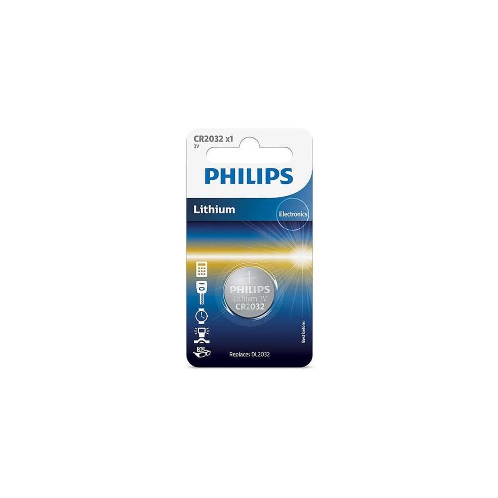 Philips - Piles Bouton Longlife 3.0v Coin 1-blister (20.0 X 3.2) Philips - Cr2032/01b - Piles spécifiques