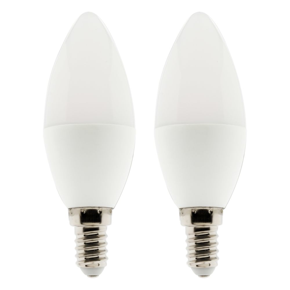 Elexity - Lot de 2 ampoules LED Flamme 5W E14 360lm 2700K - (blanc chaud) - Ampoules LED