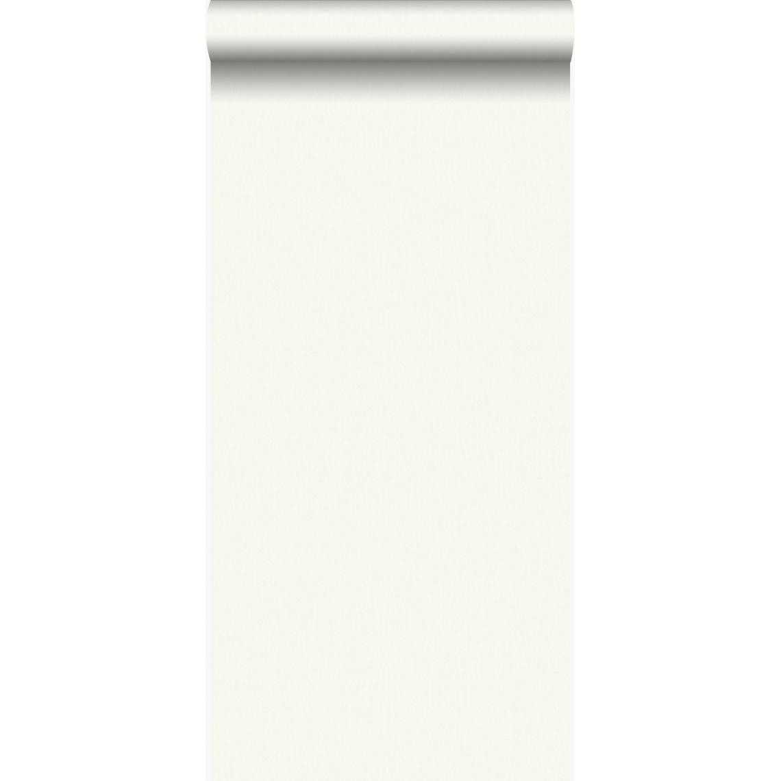 Origin - Origin papier peint lin blanc antique - 347007 - 53 cm x 10,05 m - Papier peint