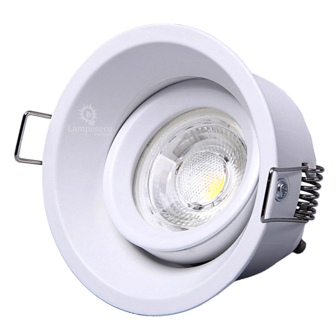 Lampesecoenergie - Fixation Spot encastrable basse luminance blanc, non eblouissant, pour ampoule GU10 / MR16 ref.837 - Boîtes d'encastrement