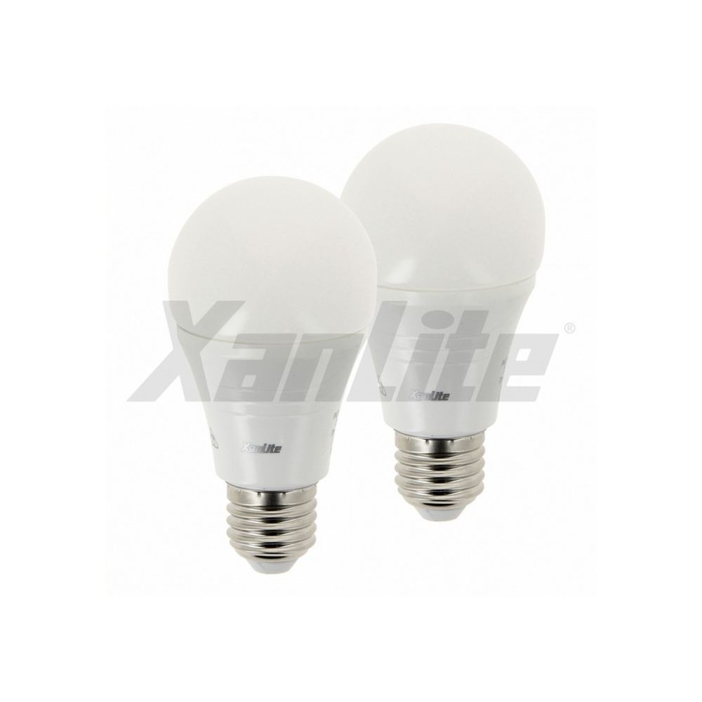 Xanlite - Lot de 2 x Ampoule A60 9W 806 lumens E27 blanc chaud - Ampoules LED