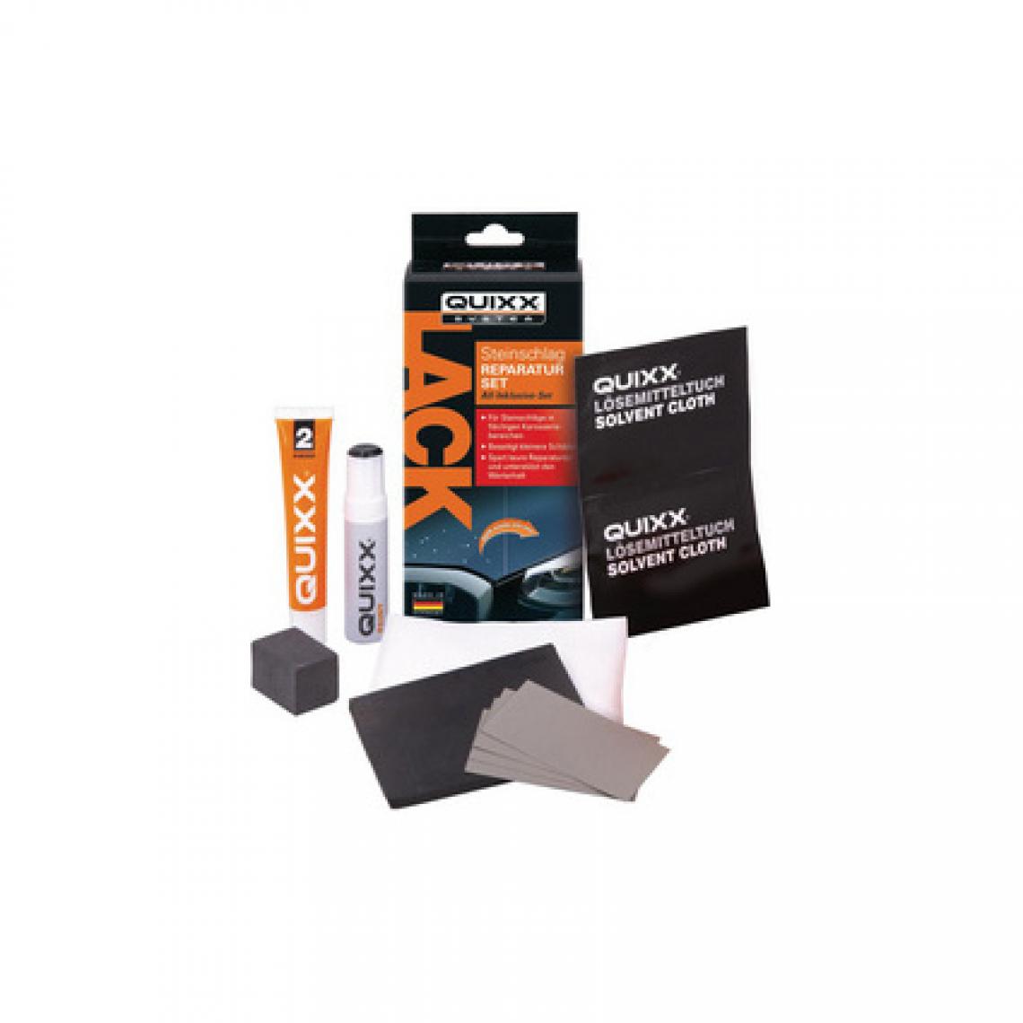 Quixx - QUIXX Kit de réparation des impacts de gravillons, noir () - Peinture & enduit rénovation
