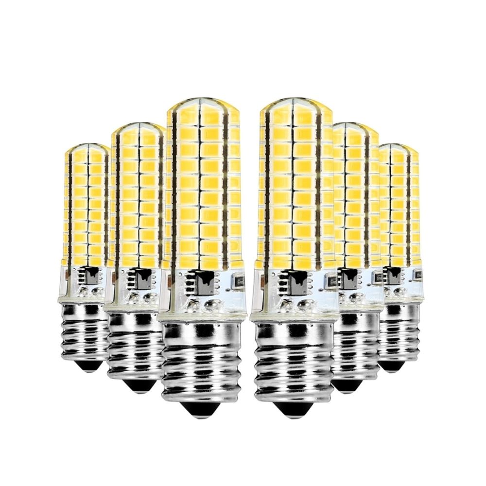 Wewoo - Ampoule LED SMD 5730 6 PCS E17 5W CA 220-240V 80LEDs SMD 5730 Lampe de silicone à économie d'énergie (Blanc chaud) - Ampoules LED