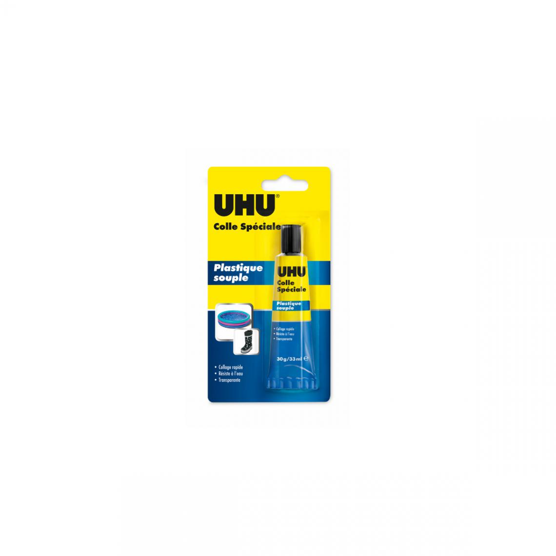 Uhu - Colle UHU spéciale plastique souple - 30g - 34175 - Colle & adhésif