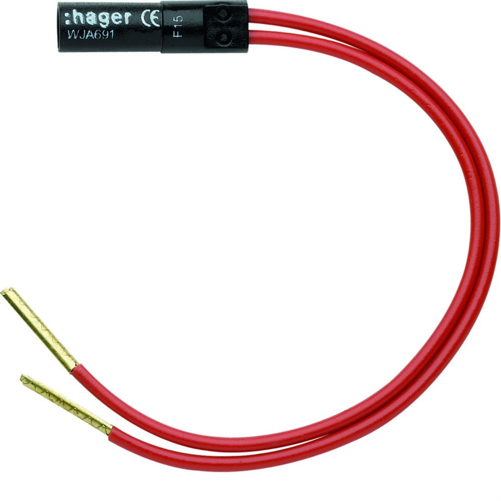 Hager - lampe - rouge - 250 volts - hager ateha - hager wja691 - Interrupteurs et prises en saillie