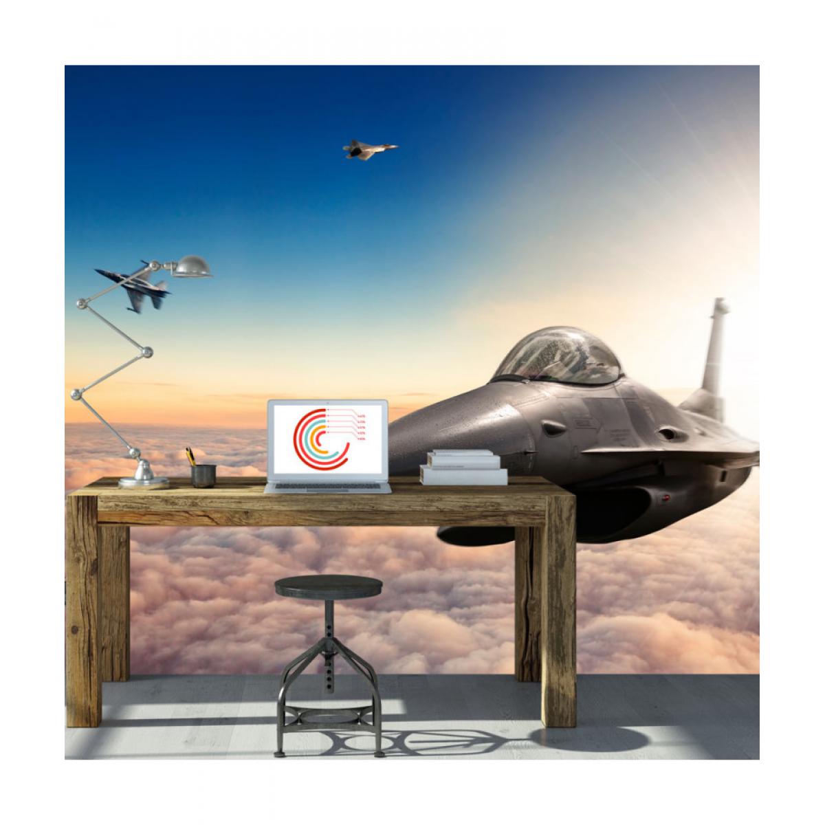Artgeist - Papier peint - F16 Fighter Jets 100x70 - Papier peint