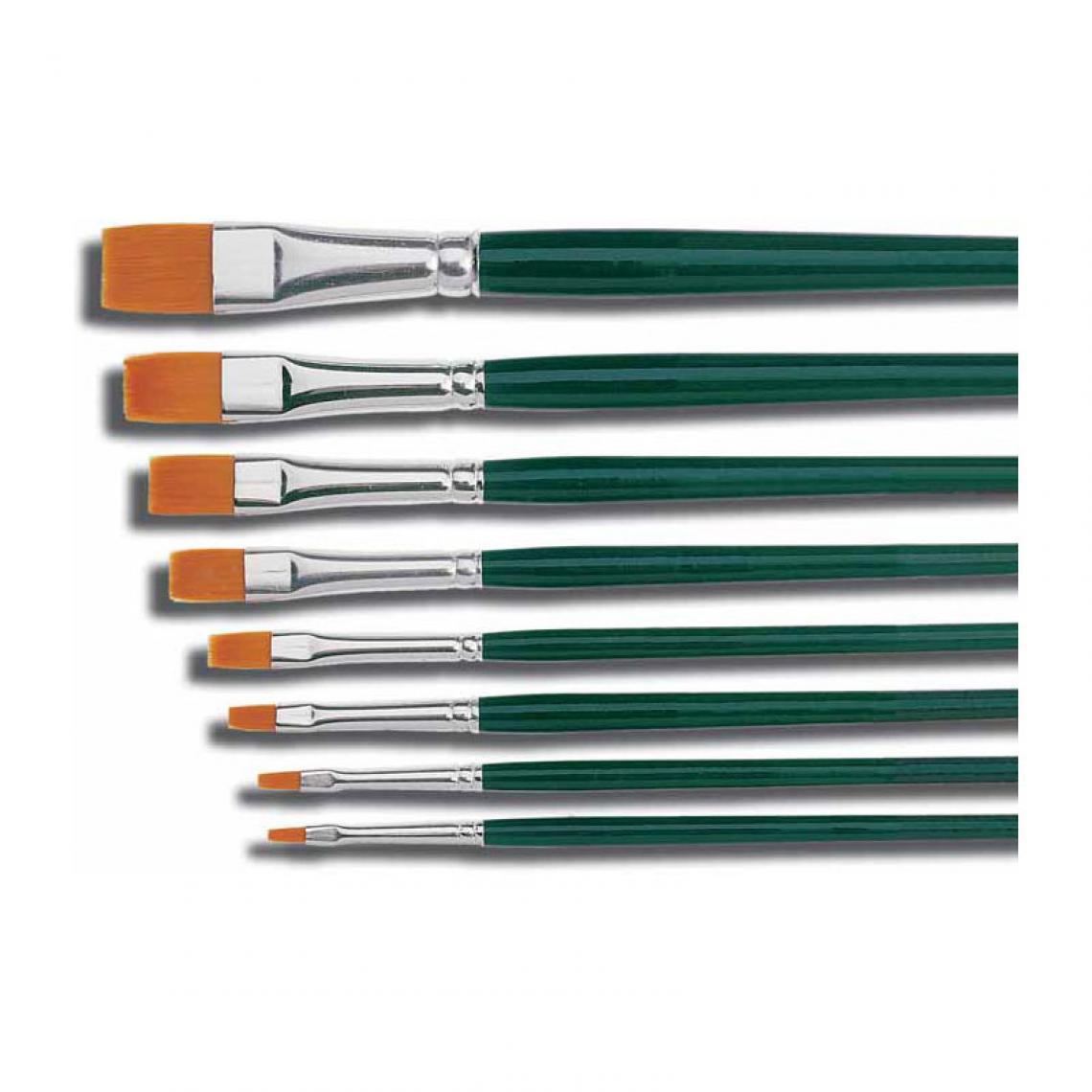 Kreul - KREUL Pinceau Hobby Line BASIC, nylon, plat, N. 8 () - Outils et accessoires du peintre