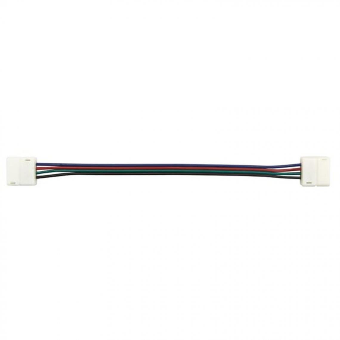 Perel - Câble Avec Connecteurs Push Pour Bande À Led Flexible - 10 Mm - Couleur Rgb - Fils et câbles électriques