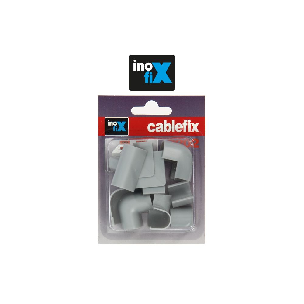 Inofix - Inofix - Accessoires assortis pour Cablefix 2202 gris metallisé - Moulures et goulottes
