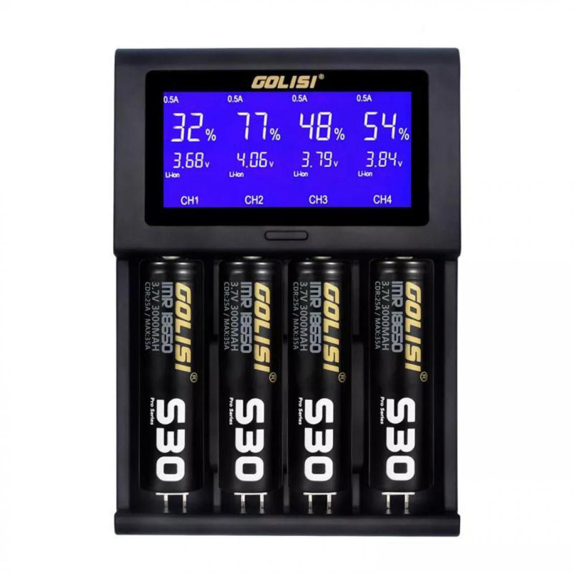 Justgreenbox - Chargeur de batterie USB rapide de l'écran LCD 2A pour batterie 18650 26650 14500 - 1407808 - Chargeurs de piles