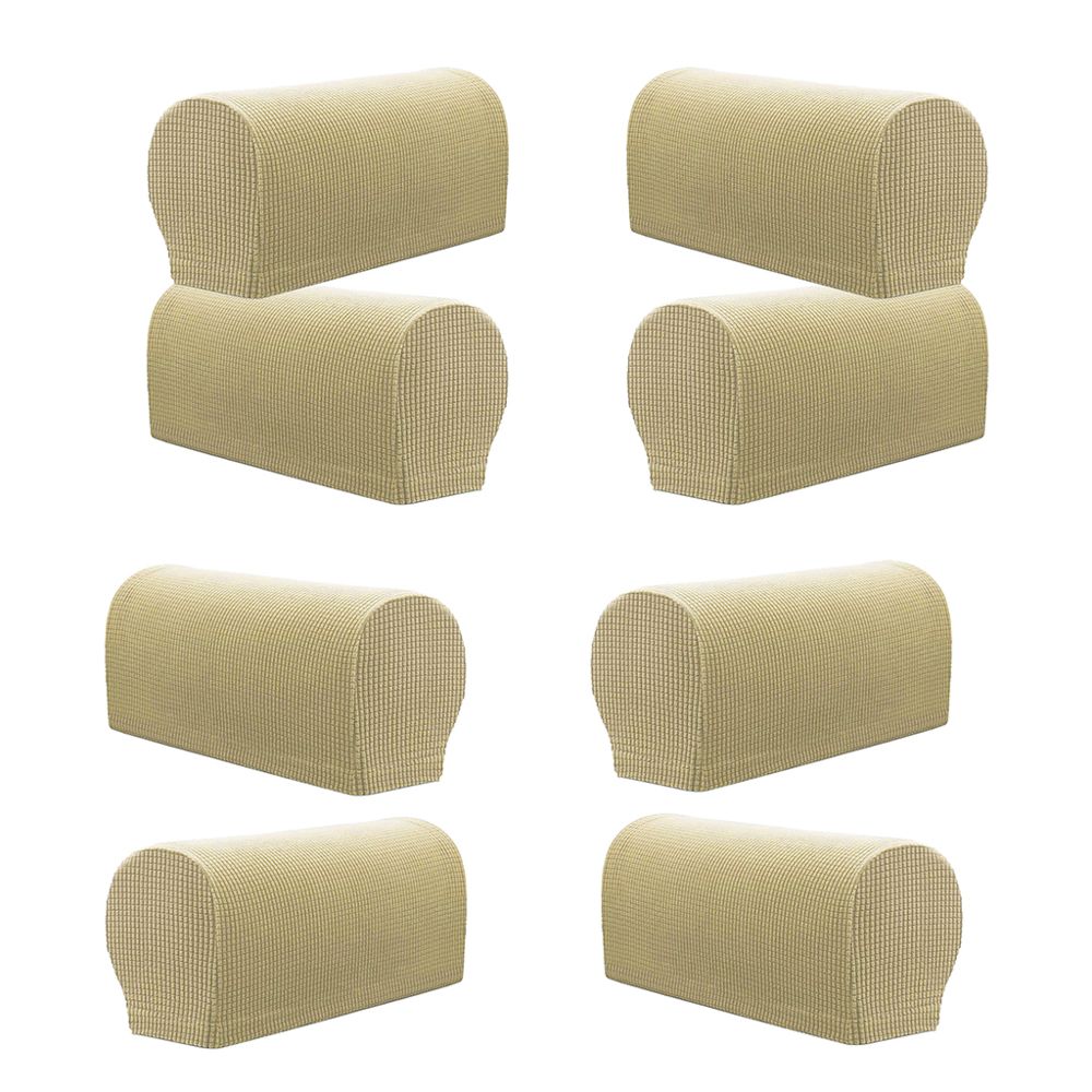marque generique - ensemble de 8 accoudoirs de canapé de meubles en flanelle couvre protecteurs - Tiroir coulissant