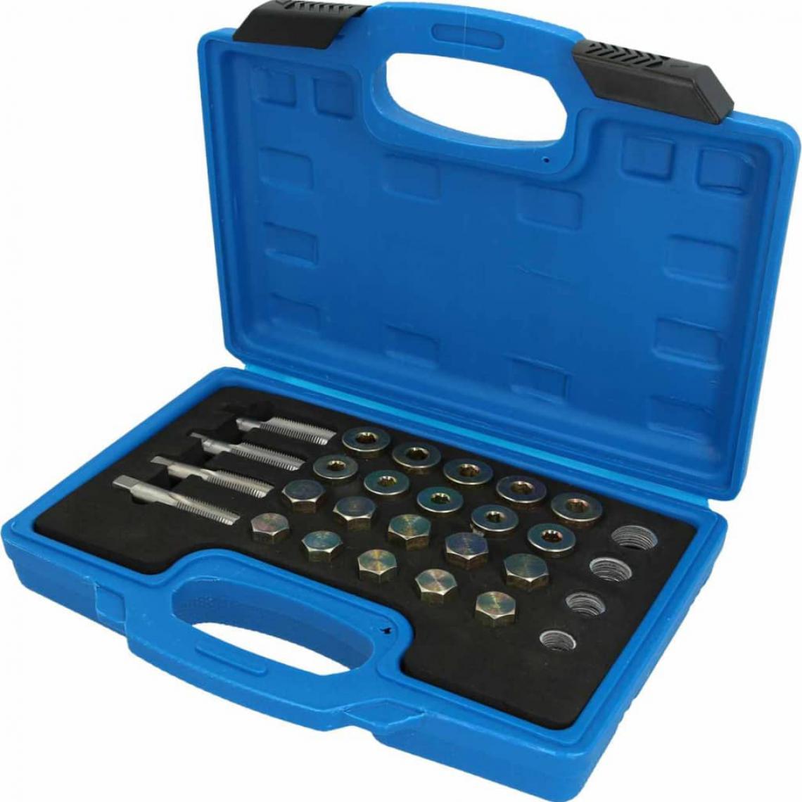 Brilliant Tools - BRILLIANT TOOLS Kit de réparation à filetage pour bac à huile 64 pcs - Boîtes à outils