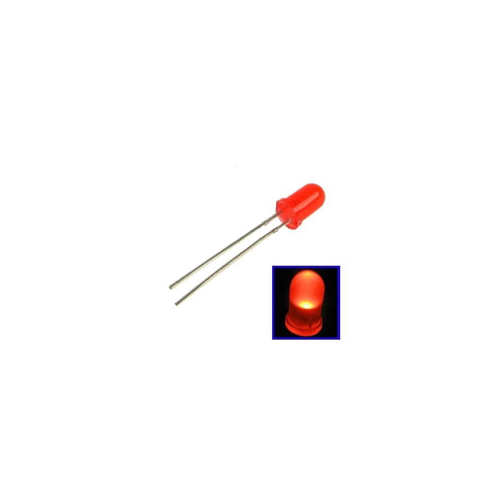 Wewoo - LED Perle rouge 1000 LEDs 3mm lumière ronde - Ampoules LED