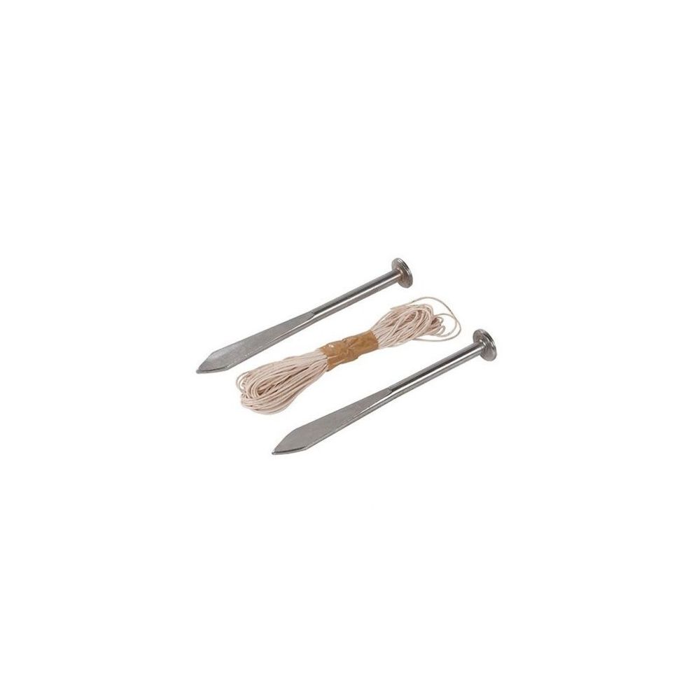 Silverline - Cordeau de maçon à pointes L. 160 mm - 28299 - Silverline - Pointes à tracer, cordeaux, marquage