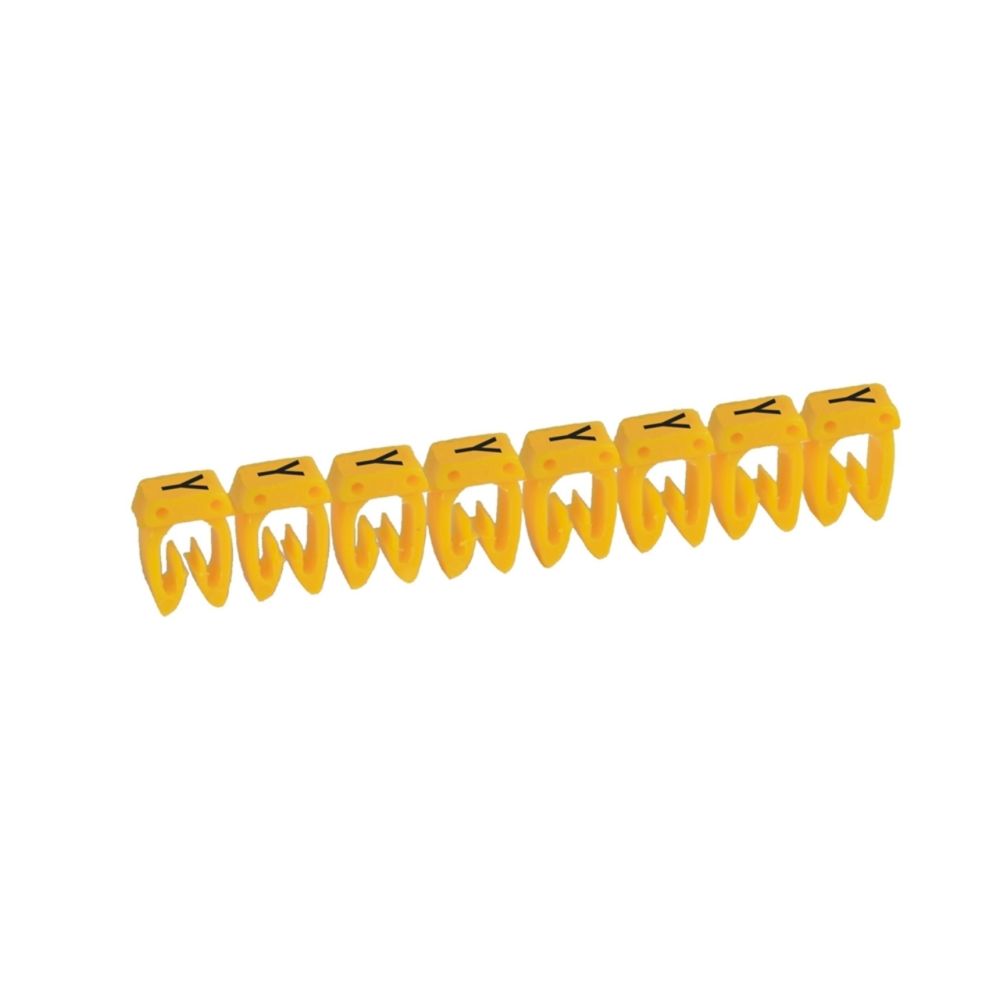 Legrand - repère pour fil de 0.5 à 1.5 mm2 - lettre y - couleur jaune - legrand cab 3 - Accessoires de câblage