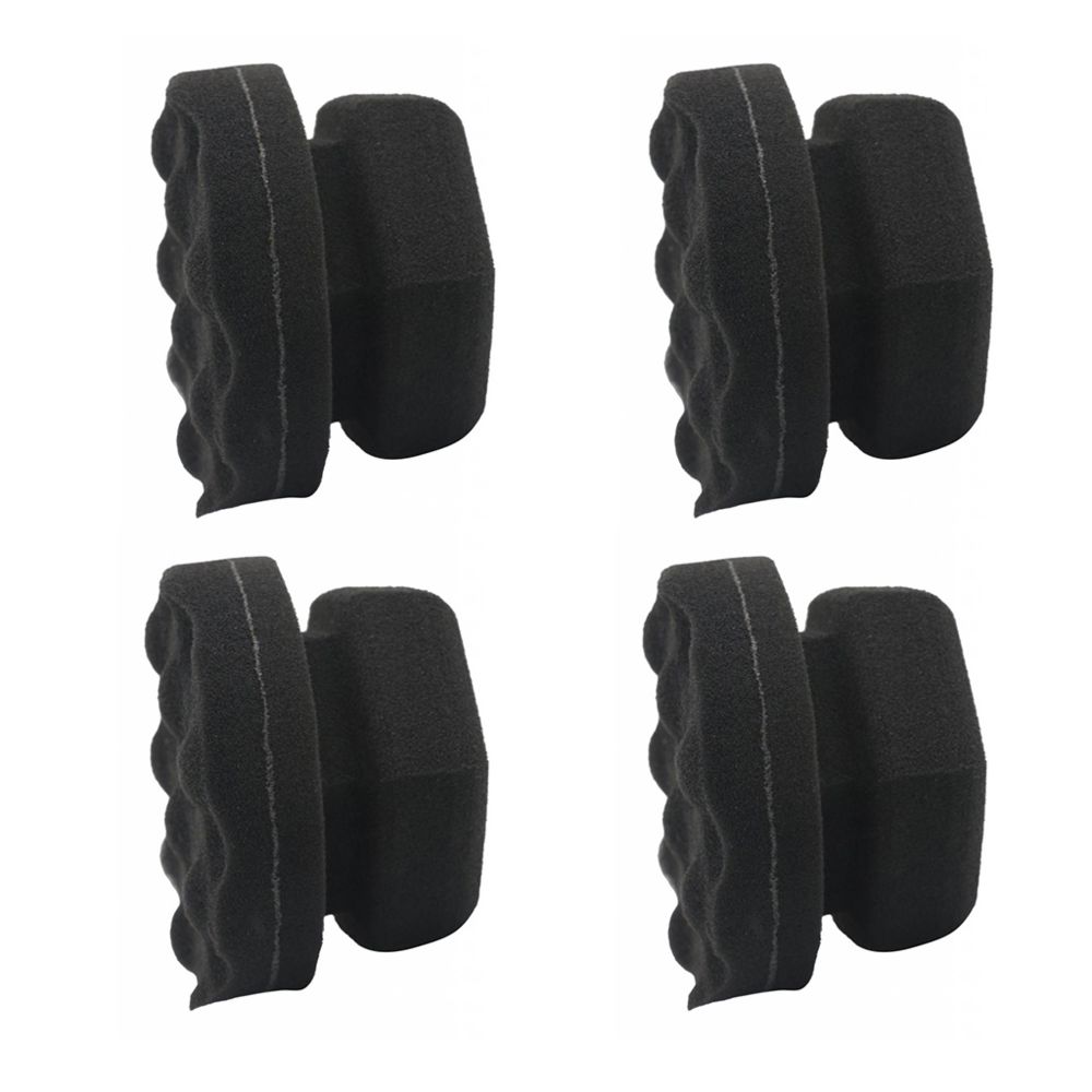 marque generique - 4Pcs Soft Black Auto Car Sponge Polishing Pad - Abrasifs et brosses