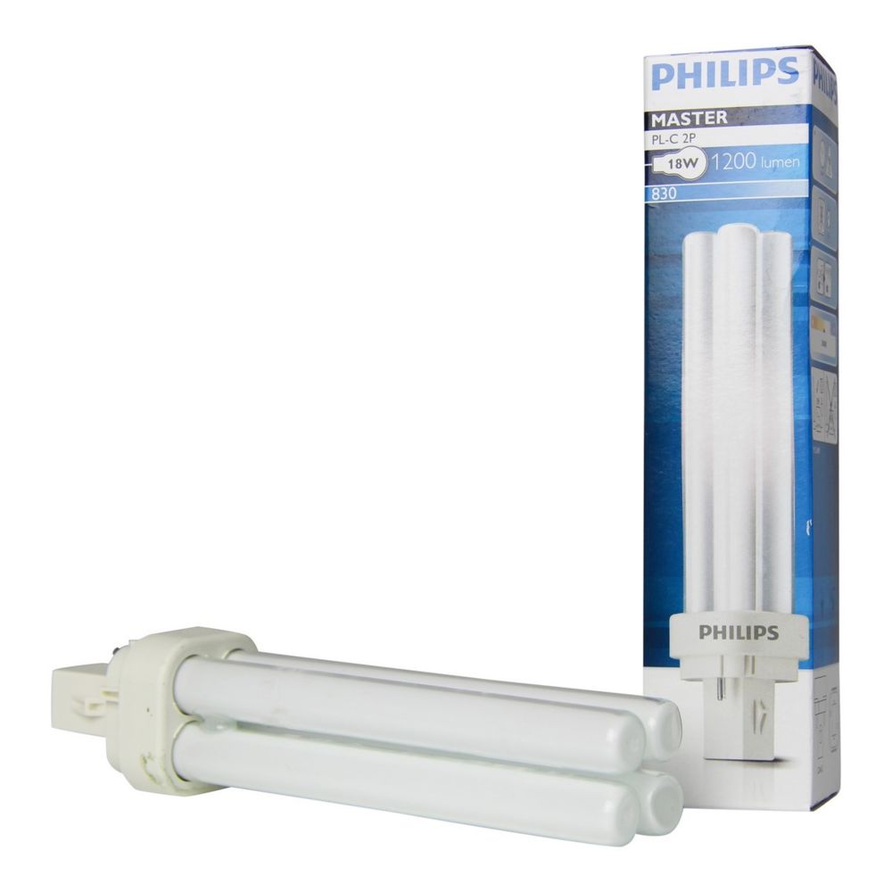 Philips - PHILIPS 620910 - Ampoule G24d-2 MASTER PL-C 2P 18W 3000K /830 1200lm 2pins - Tubes et néons