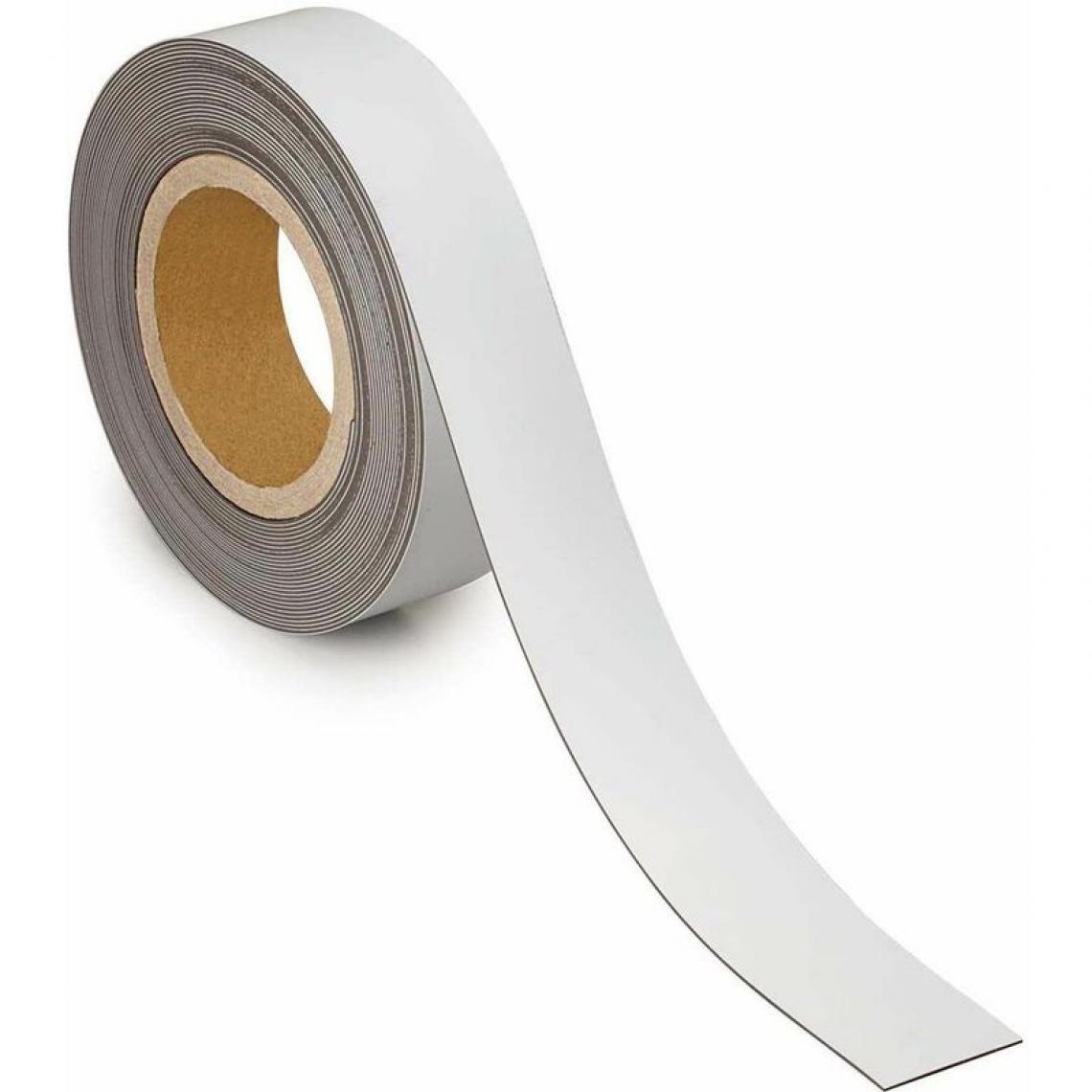 Maul - MAUL Ruban magnétique, 40 mm x 10 m, épaisseur: 1 mm, blanc () - Visserie