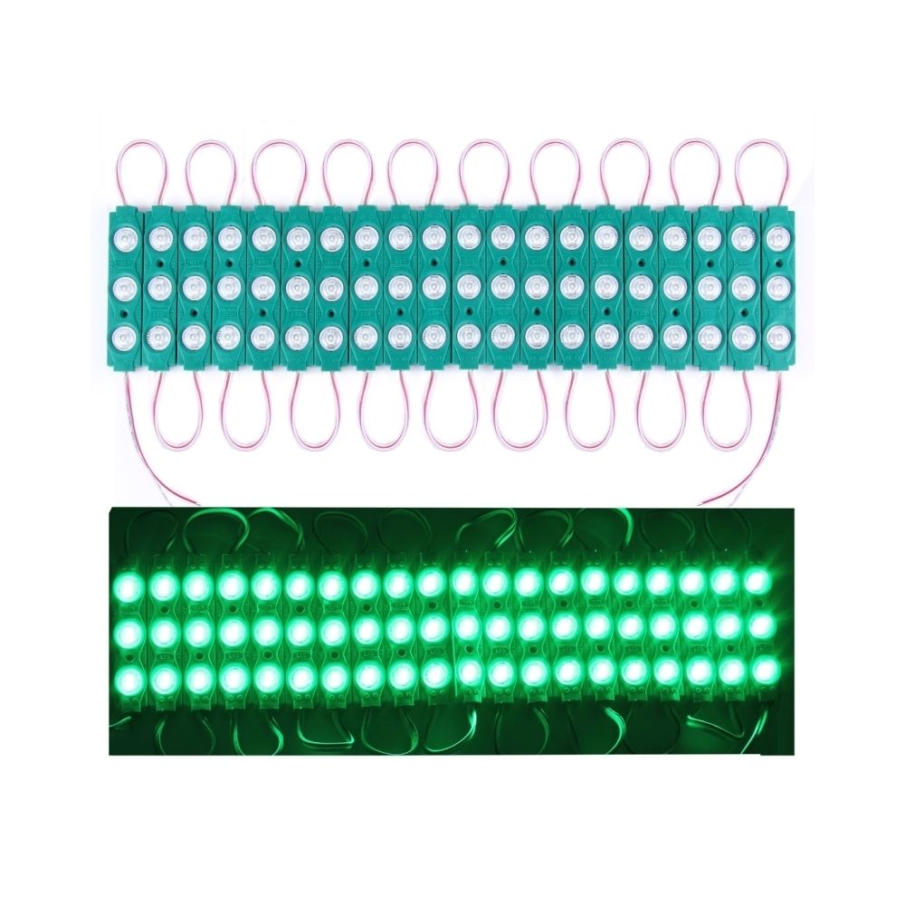 Wewoo - Module LED 1.5W 20 x 3-LED SMD 2835 bande de lumière du module, DC 12V verte - Ruban LED