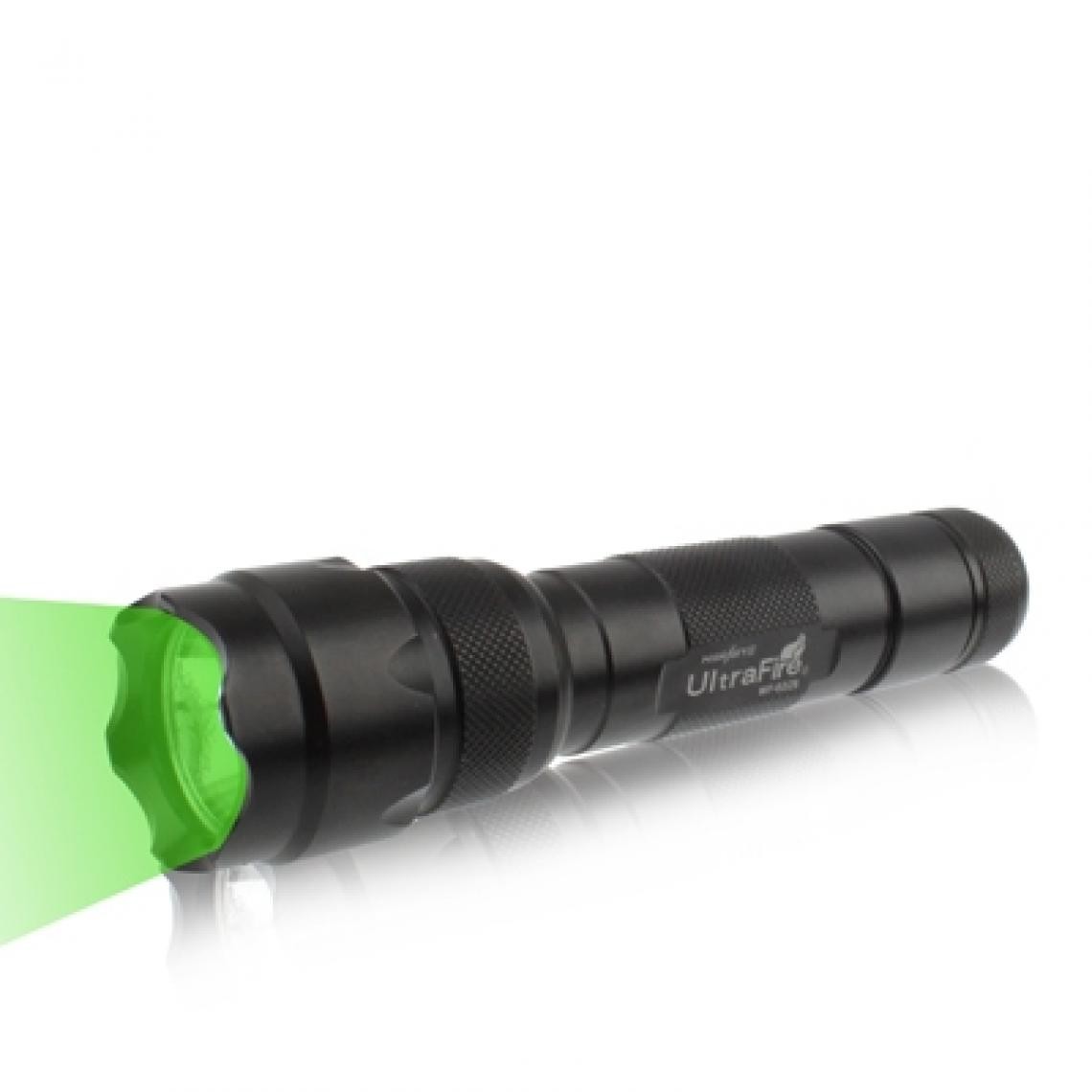 Wewoo - Lampe de poche torche noir 3W 200lm 1-lumière verte CREE LED de - Lampes portatives sans fil