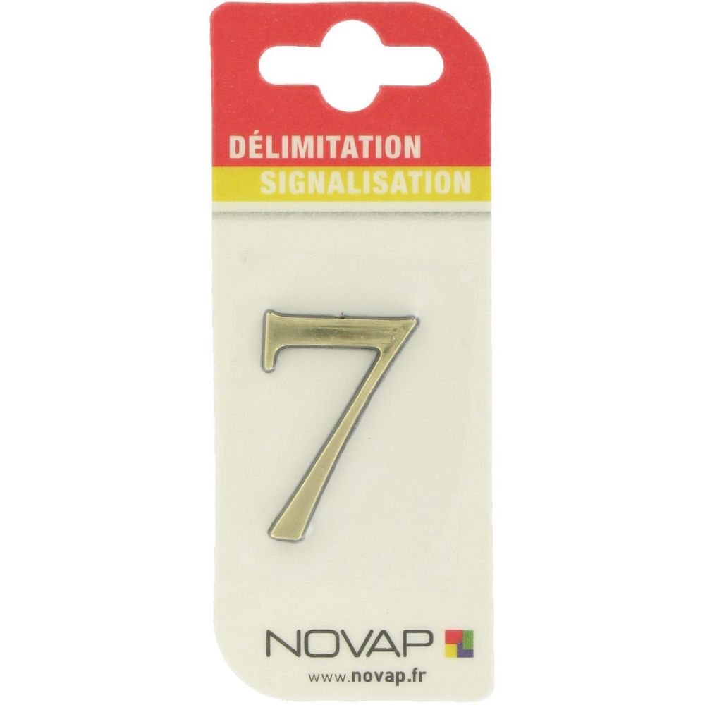 Novap - Adhésif plastique en relief coloris or Novap 7 - Extincteur & signalétique
