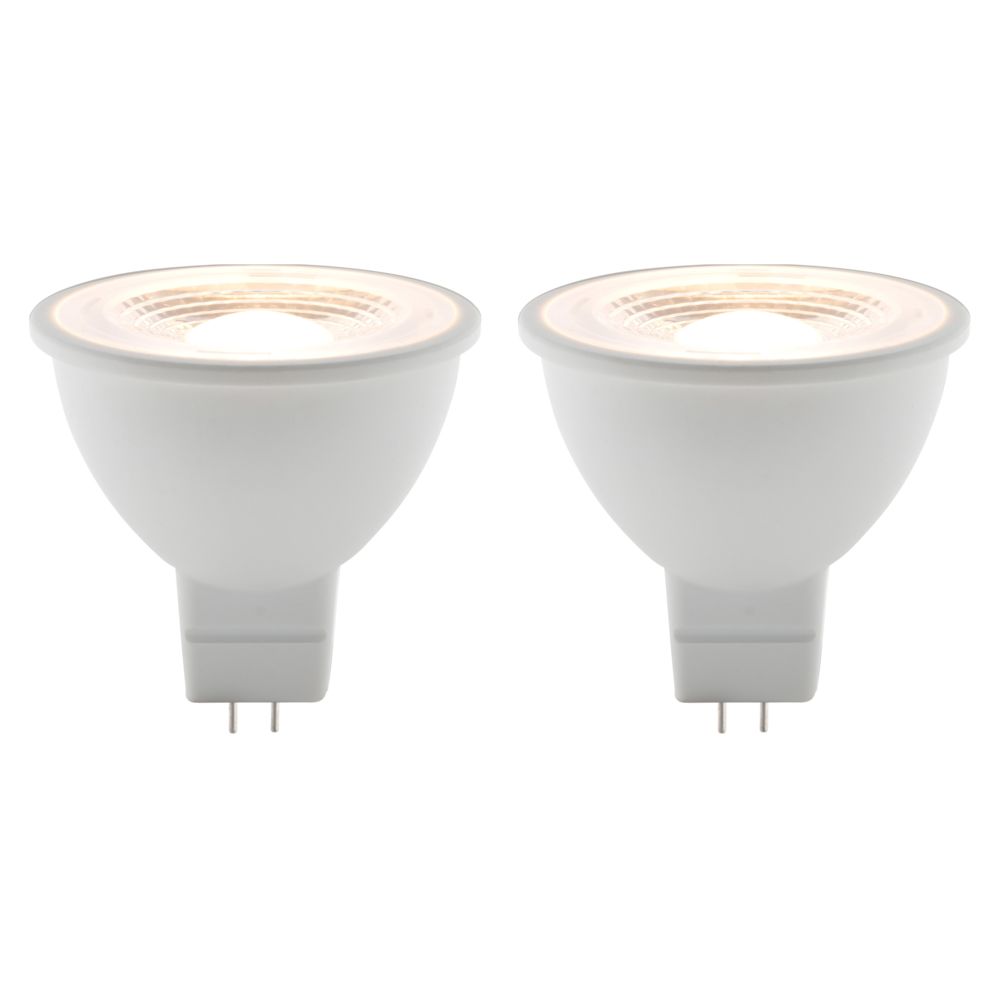 Elexity - Lot de 2 spots LED 5W GU5,3 350lm 2700K (blanc chaud) - Ampoules LED