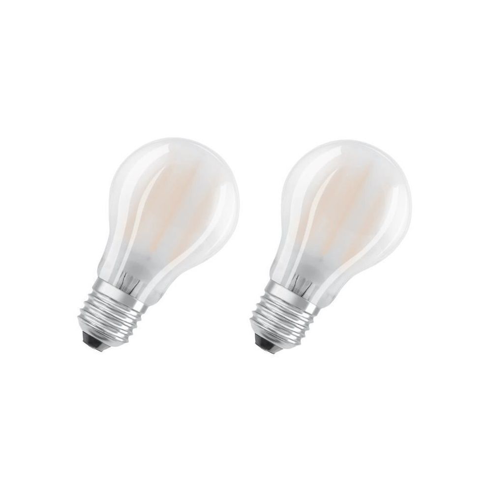 Osram - OSRAM Lot de 2 Ampoules LED E27 standard dépolie 7 W équivalent a 60 W blanc chaud - Ampoules LED