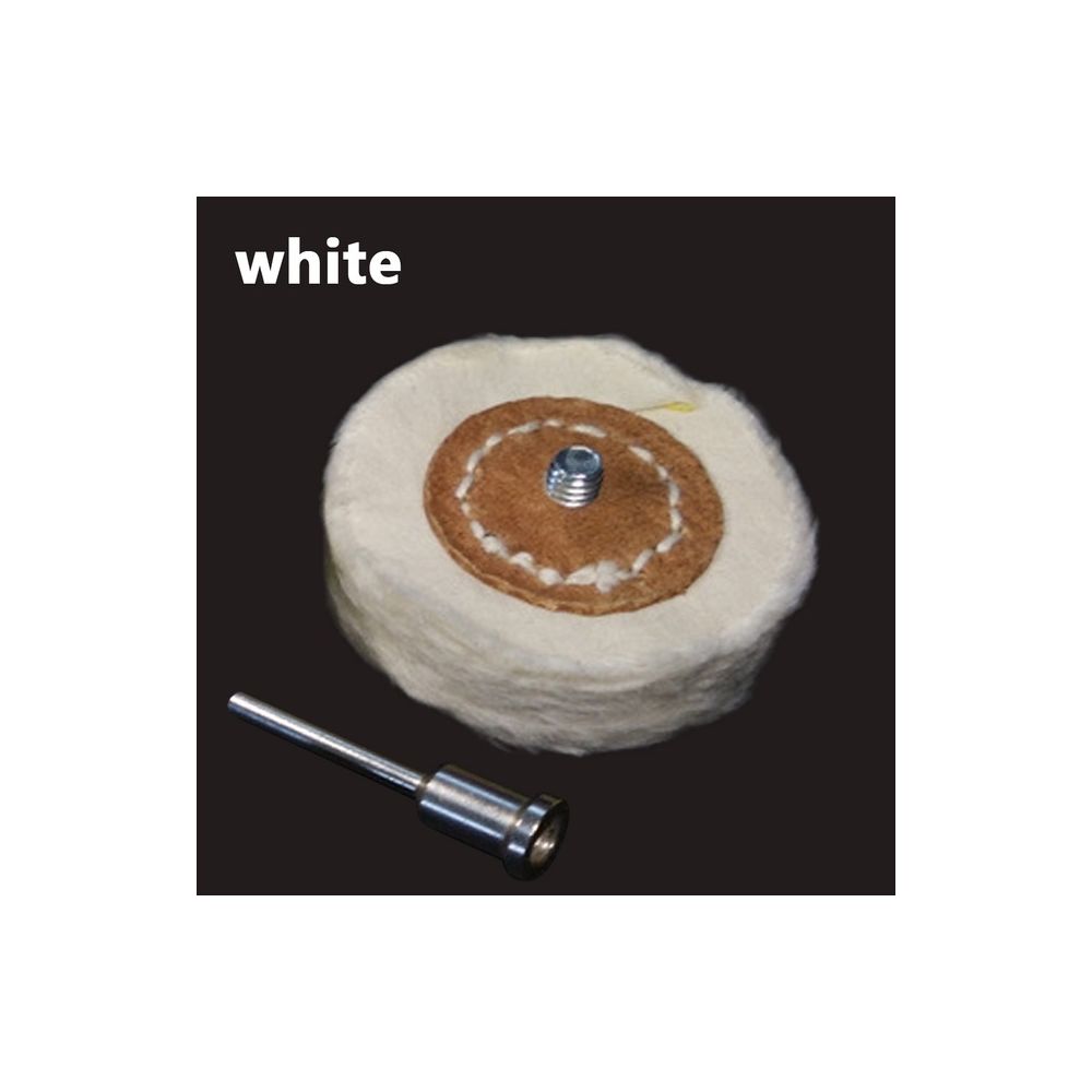Wewoo - T Style Polissage Roue Tête De Broyage Tissu Dremel Brosse Pour Rotatif (Blanc) - Abrasifs et brosses