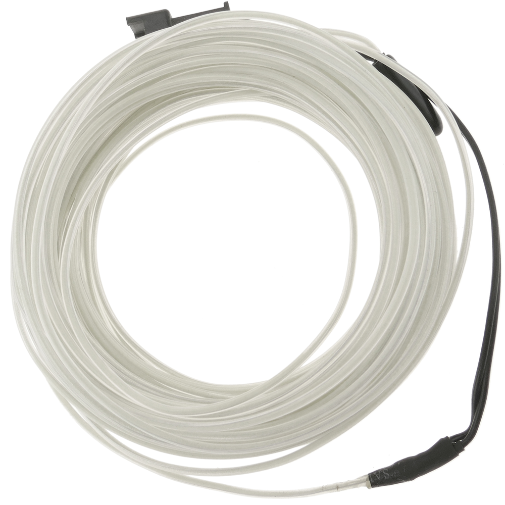 Bematik - Câble transparent blanc 25m bobine électroluminescent de 2.3mm - Fils et câbles électriques