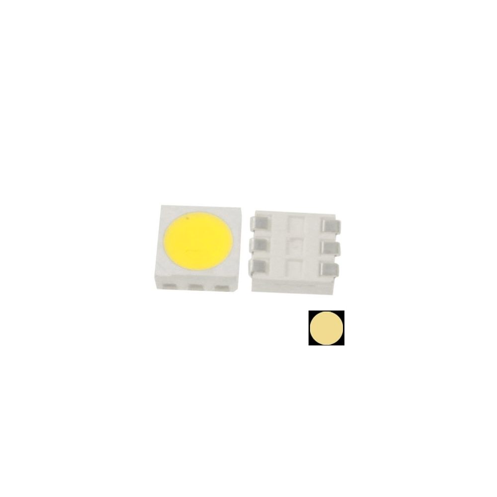 Wewoo - LED Perle pour 1000pcs 1000x SMD 5050 Diode lumineuse blanche chaude de LED, flux lumineux: 10-12lm 1000pcs dans un emballage, le prix est - Ampoules LED