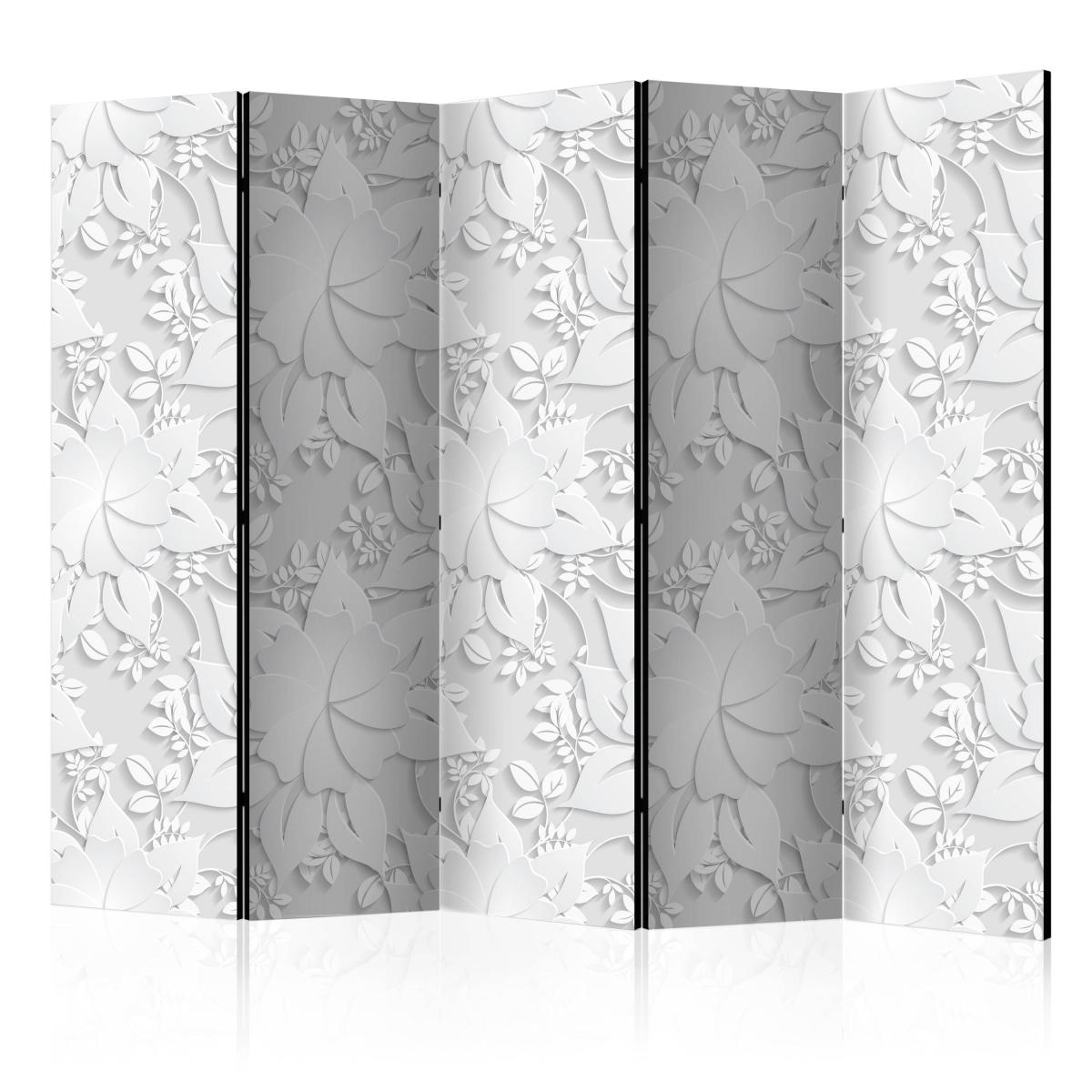 Bimago - Paravent 5 volets - Room divider – Flowers - Décoration, image, art | 225x172 cm | XL - Grand Format | - Cloisons