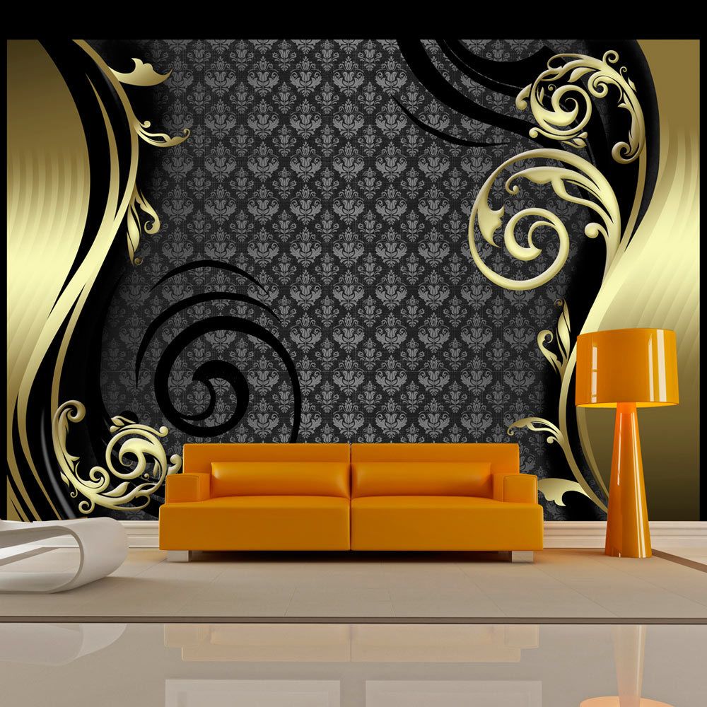 Bimago - Papier peint - Golden curtain - Décoration, image, art | Fonds et Dessins | Ornements | - Papier peint