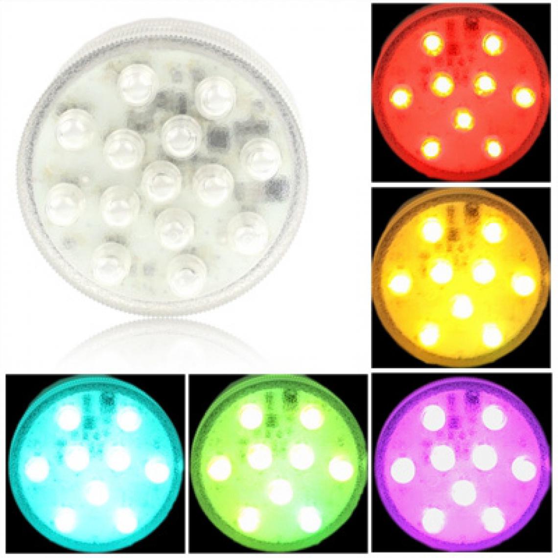 Wewoo - Lampe à LED de 14 couleurs avec télécommande Argent - Ampoules LED