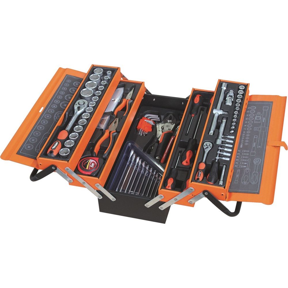 Topcar - Caisse à outils complète de 76 outils TOPCAR 25035 - Boîtes à outils