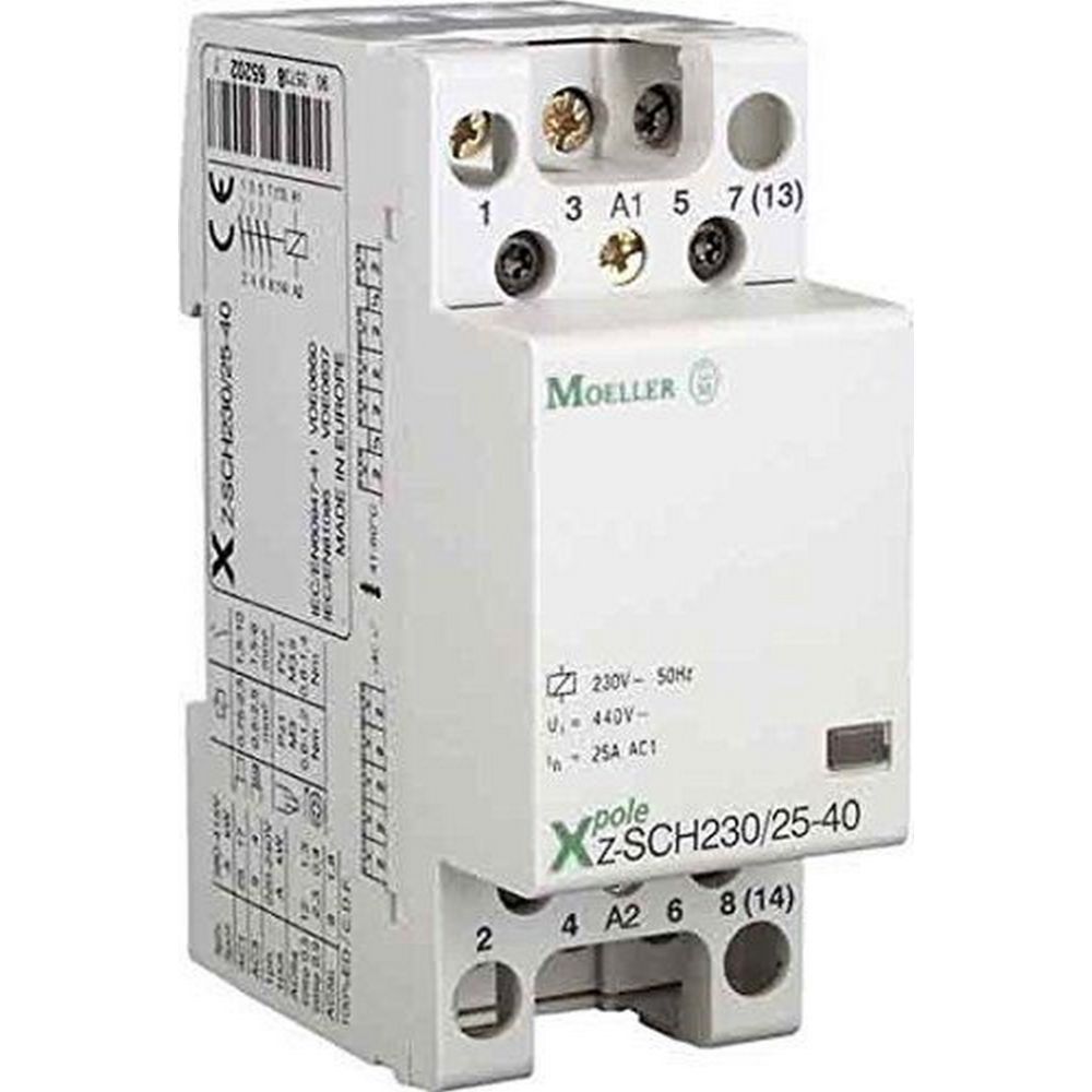 Moeller - Moeller Z-SCH230/25-40 - 248847 - Contacteur Modulaire 230VAC - 25A - 4pol - 4NO - Autres équipements modulaires