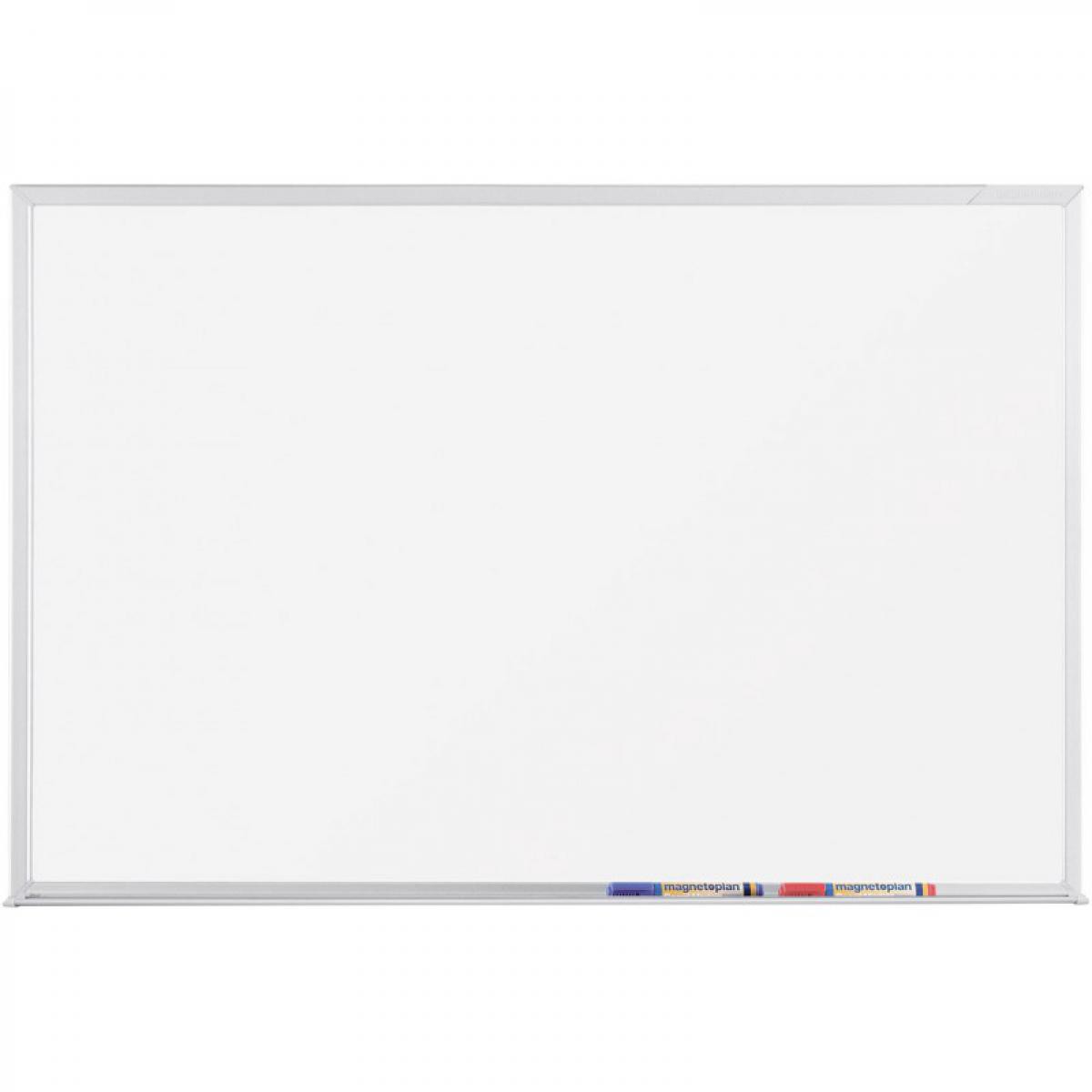 Magnetoplan - Tableau blanc à surface émaillée, 1200 x 900 mm - Magnetoplan CC - Visserie