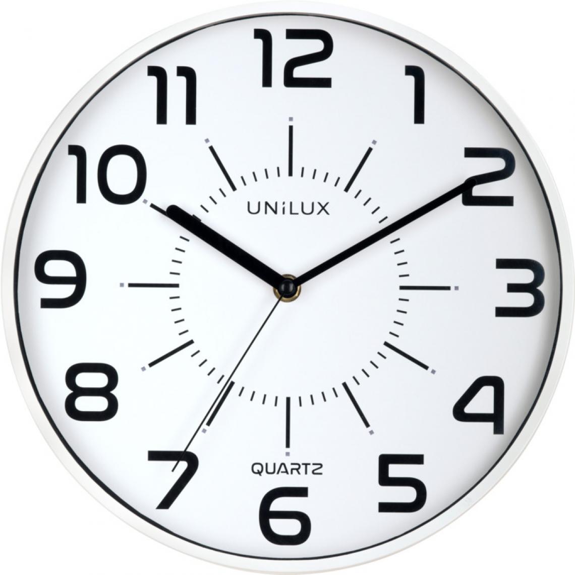 Unilux - UNiLUX Horloge à quartz 'POP', diamètre: 300 mm, blanc () - Télérupteurs, minuteries et horloges