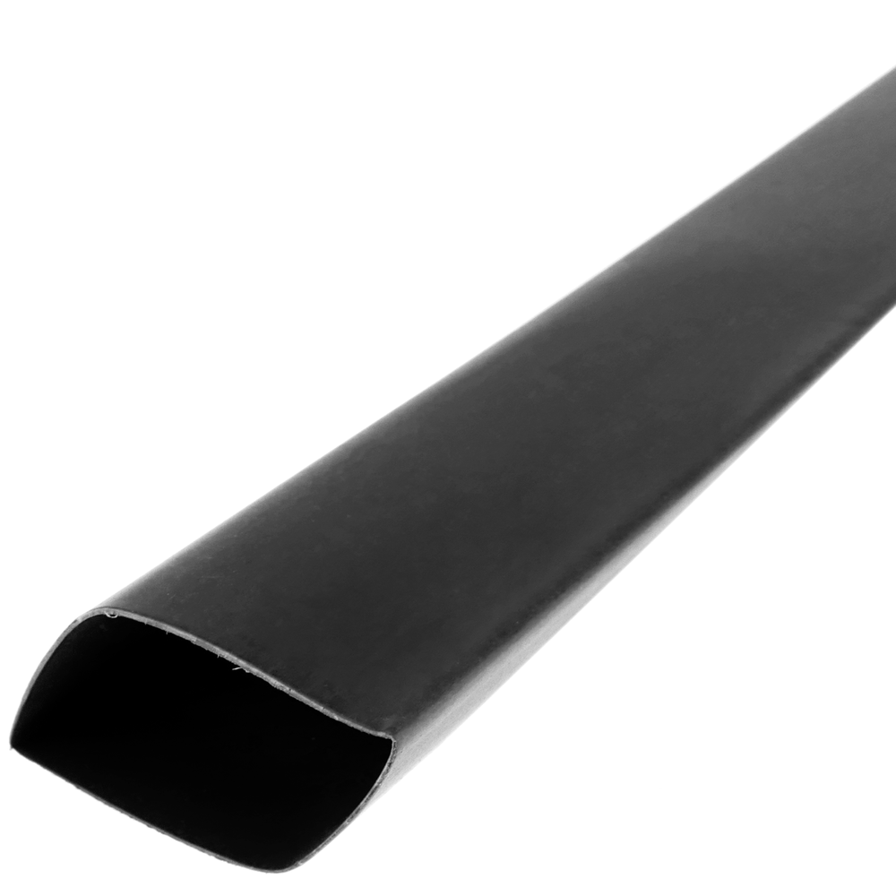 Bematik - Gaine thermorétractable noire 25,0 mm rouleau de 5 m - Fils et câbles électriques